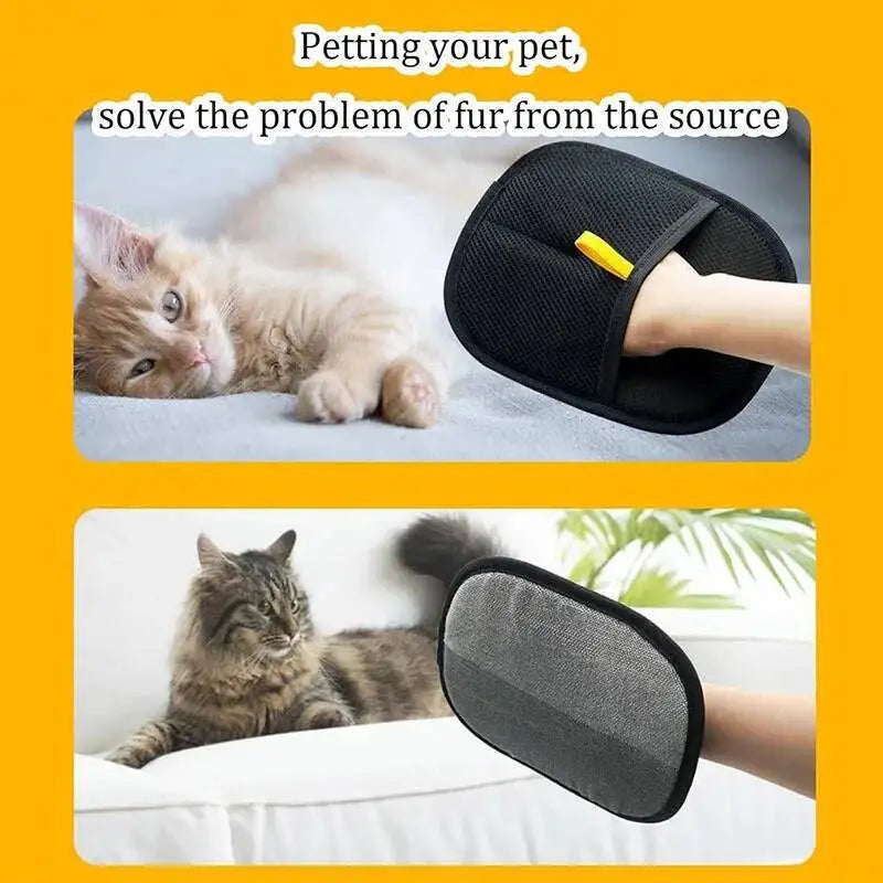 Pet Hair Removal Gloves – Reusable Static & Double-Sided Grooming Gloves