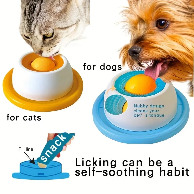 Anti-Spill Slow Feeder Lick Mat | Cat & Dog Toy