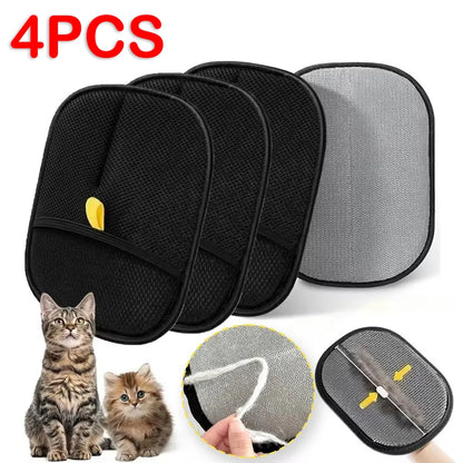 Pet Hair Removal Gloves – Reusable Static & Double-Sided Grooming Gloves