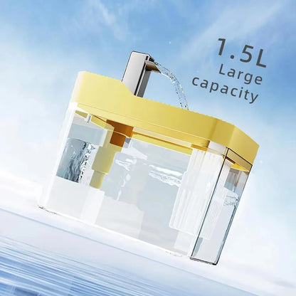 Automatic Cat Water Fountain | 1.5L Silent Pump with Filter