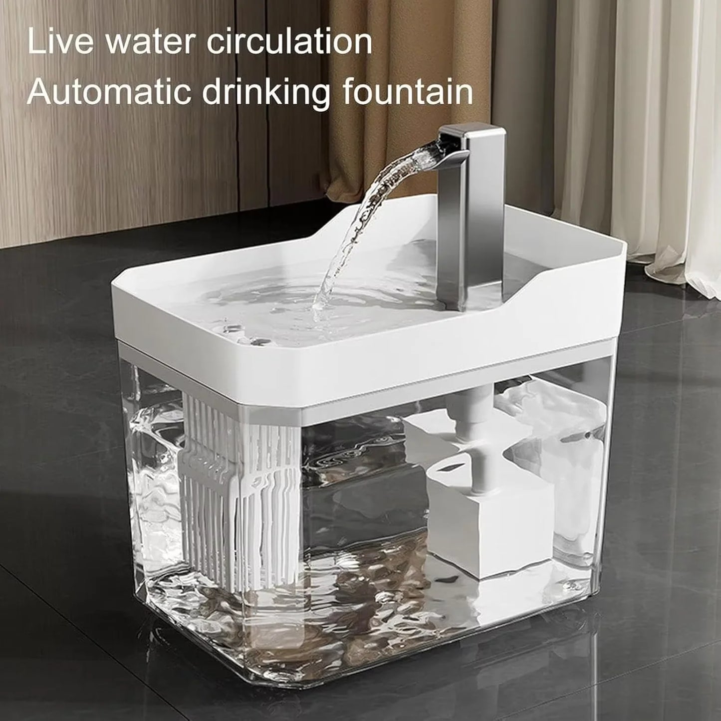 Automatic Cat Water Fountain | 1.5L Silent Pump with Filter