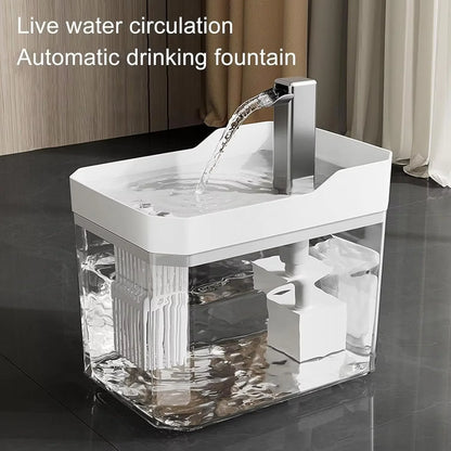 Automatic Cat Water Fountain | 1.5L Silent Pump with Filter
