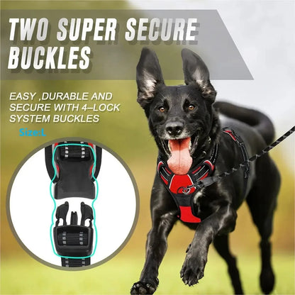 Dog Harness & Collar Set – Adjustable Vest Harness for All Breeds